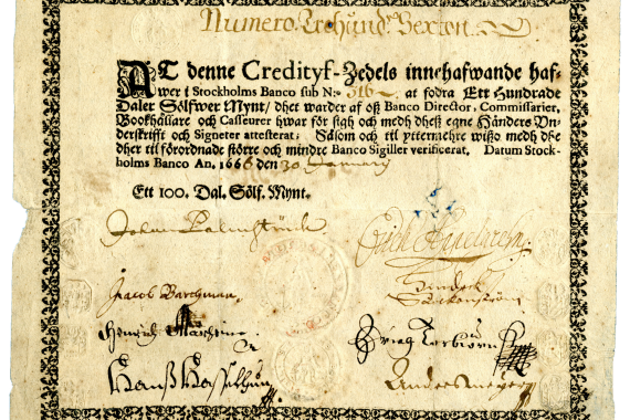 premier billet de banque