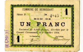 Billet de 1 franc